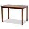 Baxton Studio Nicolette Modern and Contemporary Walnut Brown Finished Wood 5-Piece Dining Set 179-11388-8959-Zoro - alternate 2